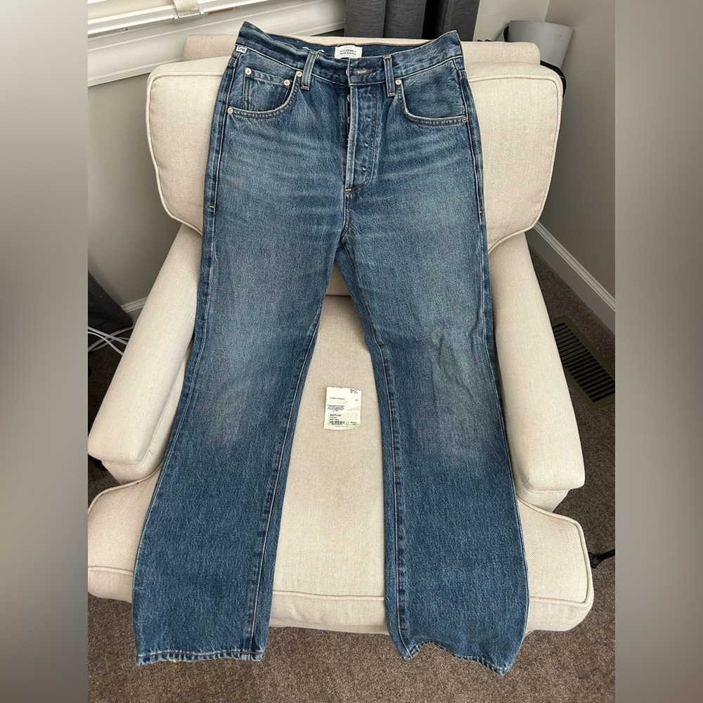 Citizens Of Humanity Blue Straight Leg Jeans